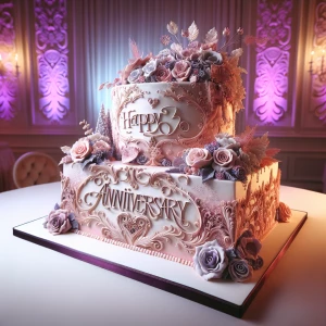 Anniversary cake for my sister(Anamta) her husband (Gazi)
Beauti...