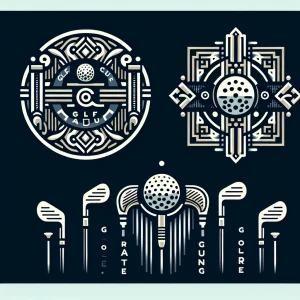 Create an Art Deco-inspired logo for "Clean Swing," a high-end b...