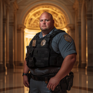 Lifesize digital photography portrait of young fit muscled, deep...