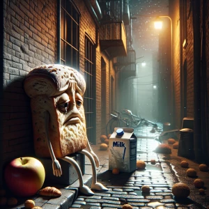 Picture a world where anthropomorphic food items go about their...