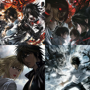Create a detailed anime series like Death Note, where they are b...