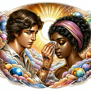Ensure that the image distinctly represents both Jesus Christ an...