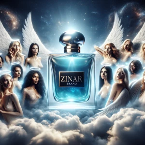 Create a video advertisement showcasing the Zinar brand perfume...