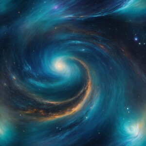 In the eerie galactic matrix system depicted in a watercolor pai...