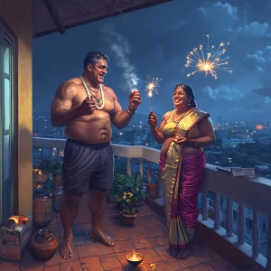 Hyperrealism art style,a muscular beefy sweaty man celebrating d...