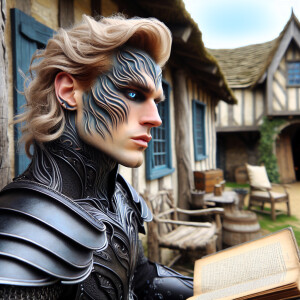 Caranthir-Ar-Fieniel from the Witcher. Black eldritch armor. Pal...
