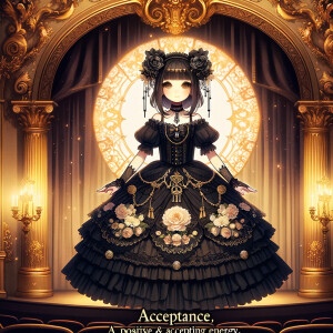 Stage of acceptance, elegant gothic lolita, acceptance aura