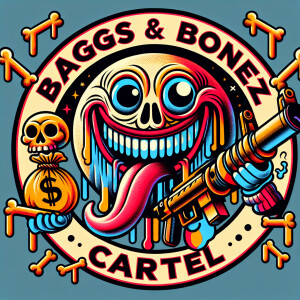 Design a highly intricate and comic like vivid circular logo fea...