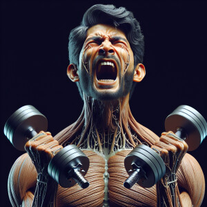 Create a 3D Ultrahigh hyper realistic picture of a guy with inte...