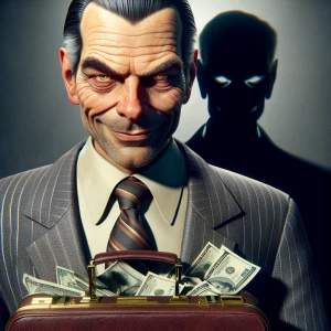 Generate a hyper-realistic detailed image of a loathsome vile ma...
