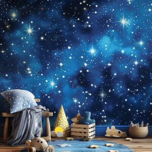 Обои для детское комнаты со звездным небом