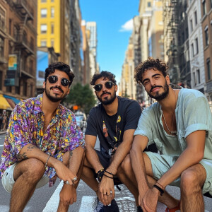 3 guys. Two portuguese and a Brazilian lost in NYC