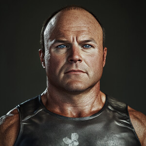 Create a high-resolution, photorealistic image of a 42-year-old,...