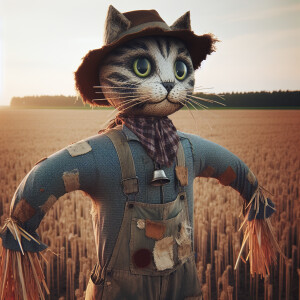 Scarecrow meow