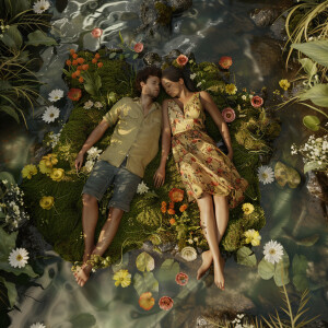 Create an ultra high-resolution 3D image featuring a man and a w...