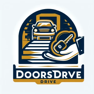 Design a business logo for "Doorstep Drive," a rental car compan...