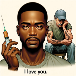 Can you help me create a African-American Jesus with medium with...