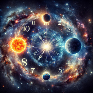 The sun the moon and stars as a cosmic clock