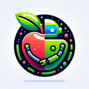 Create a realistic logo Friendship between Apple iPhone and Andr...