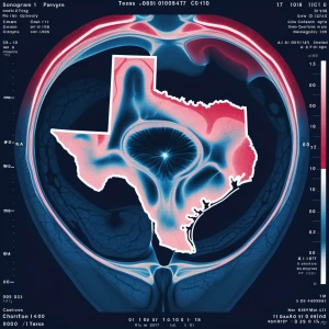Sonogram image of Texas