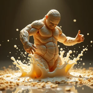 A hyper-realistic cinematic animation of a humanoid figure made...