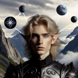 Caranthir-Ar-Fieniel from the Witcher uses magic to alter the st...