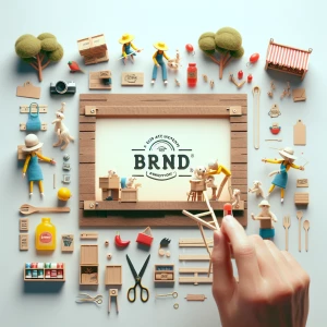 Create a stop motion animation for a fictional brand, styled to...