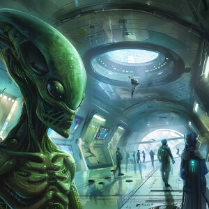 A young alien is on the run from futuristic law enforcement