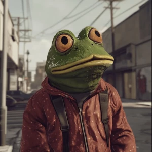 generate PEPE meme in GTA style