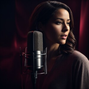 Generate photorealistic icon for a voice-over actor preview imag...