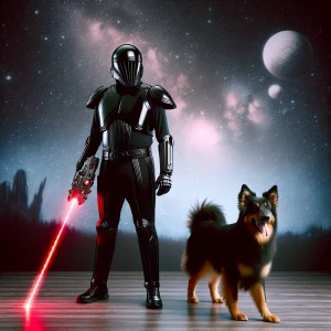 Darth Vader and his dog