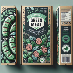 Design an eye-catching and sustainable packaging for GREEN MEAT,...
