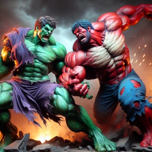 Hulk vs red hulk