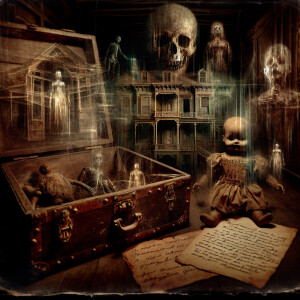 "Imagine a old, creepy mansion with a dark history. In the attic...