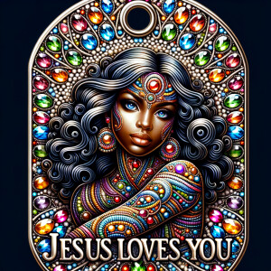 Design a tag that encapsulates a beautiful, colorful depiction o...