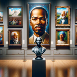 CDesign a close-up, detailed 3D view inside an African-American...