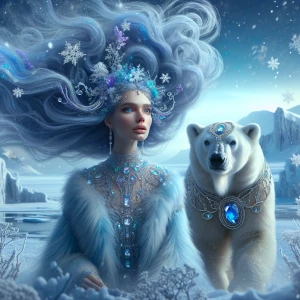 UHD, HDR, Ethereal, romantic whimsical beauty, extremely long fl...