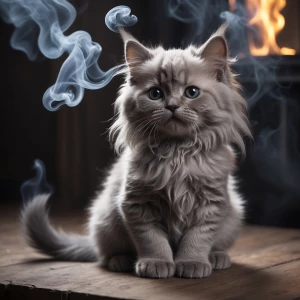Long-haired cat made out of smoke, you got it completely wrong l...