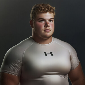 Create a hyper-realistic photograph full male body image scan of...