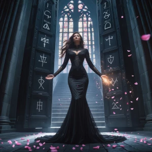 A mystical, awe-inspiring moment of Dahlia standing before the t...