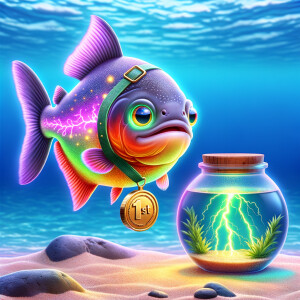 Realistic
Ocean
Cute Purple neon green piranha with no teeth....