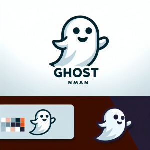 Mascot logo of a ghost