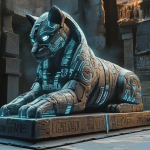 In the depths of a digital wasteland, looms an ominous augmented...