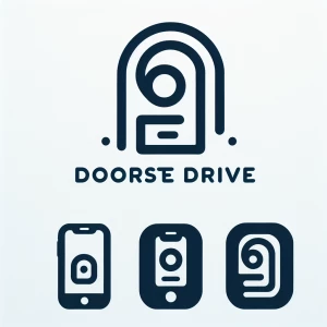 Create a sleek and modern logo for "Doorstep Drive," inspired by...
