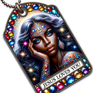 Design a tag that encapsulates a beautiful, colorful depiction o...