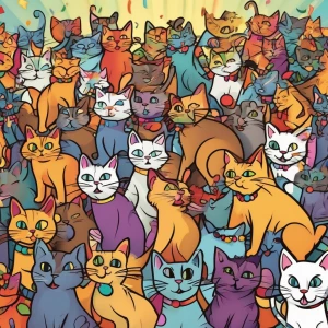 Crazy insane cracked out cats dance all over the place like spaz...