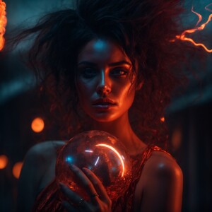 A haunting digital painting in Unreal Engine 5, hyper-realistic...