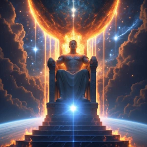 There was the likeness of a throne with the appearance of sapphi...