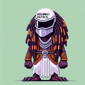 Create an ASCII art representation of the character marvin the M...