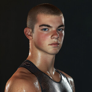 Generate a high-resolution digital image depicting a portrait of...